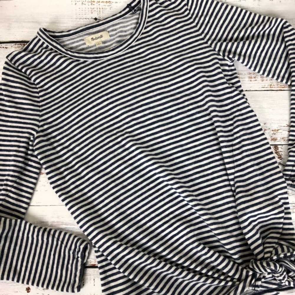 Madewell | Soundcheck Knot Striped Top | Size S
